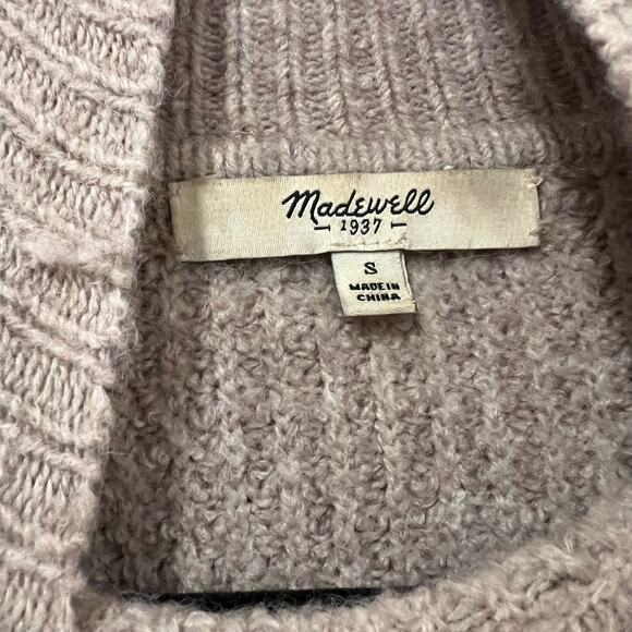 Madewell Women's Chunky Turtleneck Wool Alpaca Tan Size Small - Picture 4 of 9